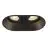 SLV Horn Doppio Faretti Aluminium Nero | Adatto per 2x GU10 