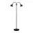 Nordlux Ray Lampada da terra Metallo Nero | Adatto per 2x E14