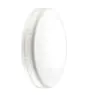 Noxion Bulkhead LED Econox Bianca 20W 1800lm - 830 Luce Calda | 360mm - IP66 - Sensore di movimento e luce - Emergenza 1H 