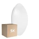 Confezione Multipack 5x Ledvance Surface Circolare 350 Bianca 18W 1440lm - 840 Bianco Freddo | IP44 - con Sensor - Sostitutiva 2x18W
